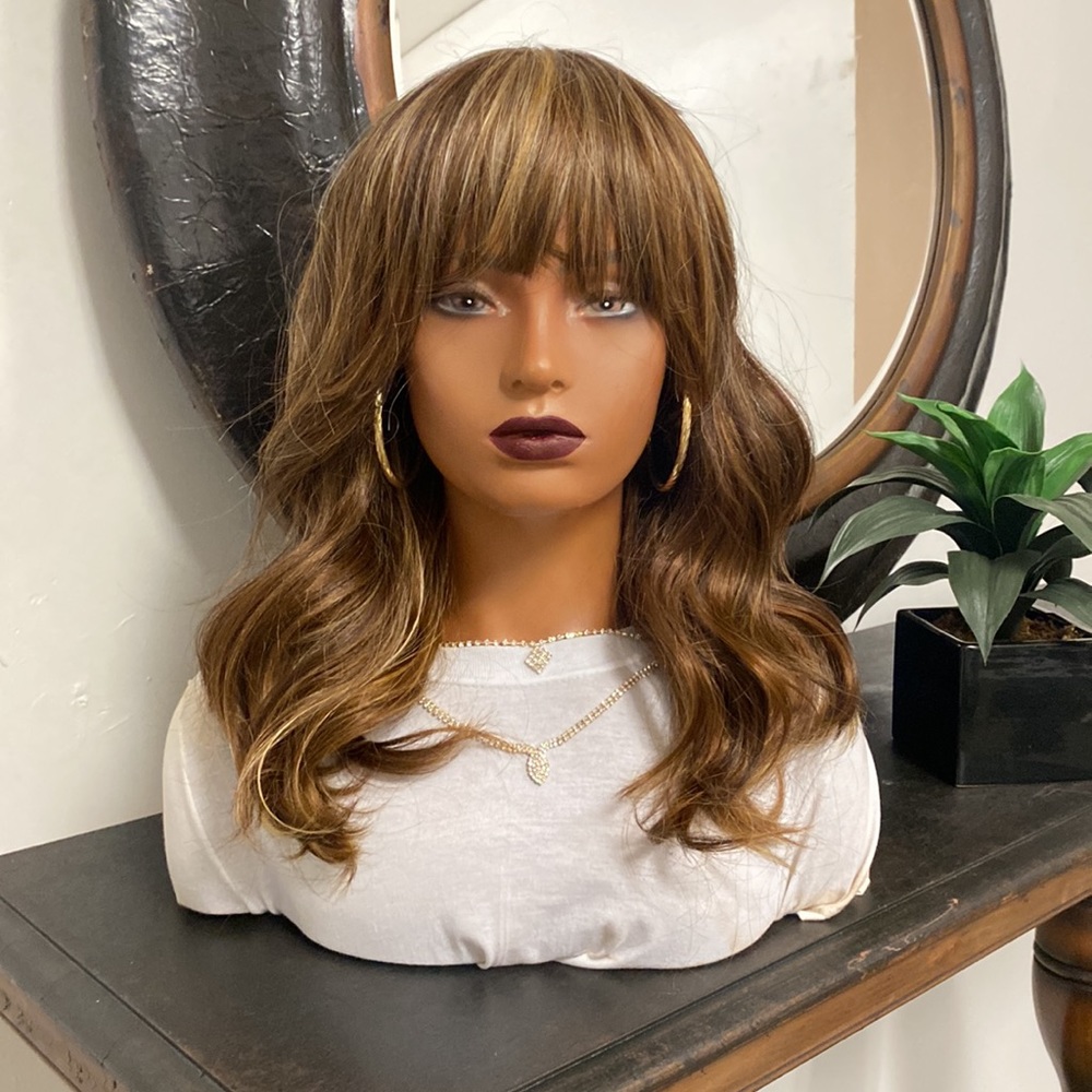 Stylish Brown and Blonde Women's Wig  NWOT
